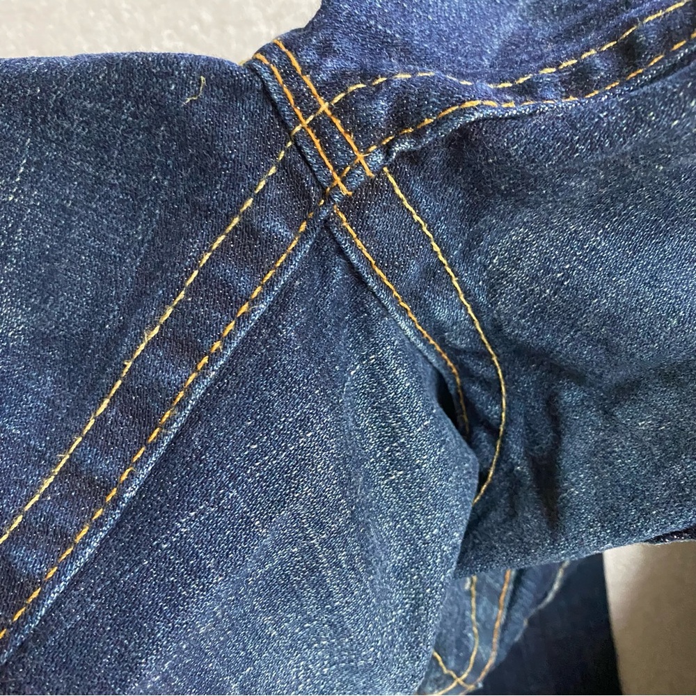 Vintage Y2K True Religion Heidi Dark Wash Ultra Low Rise  Flare Leg Jeans 25 - Picture 7 of 16
